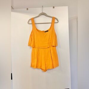 Lulus Linen Orange Romper